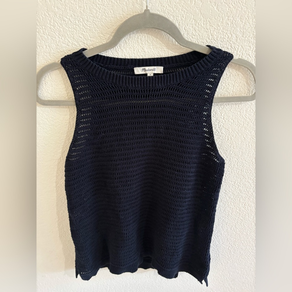 Madewell Navy Knit Tank Top Size S